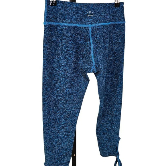 Beyond Yoga Womens Ankle Tie Crop Space Dye Leggings  Blue Size Medium - Picture 5 of 9